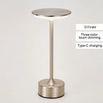 lampe table rechargeable or bronze noir tactile usb moderne minimaliste