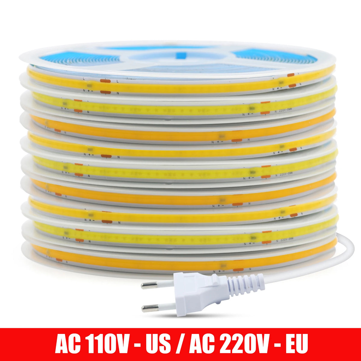 ruban led cob 240 led blanc 3000k 4000k moderne adhésif double face tape couteau