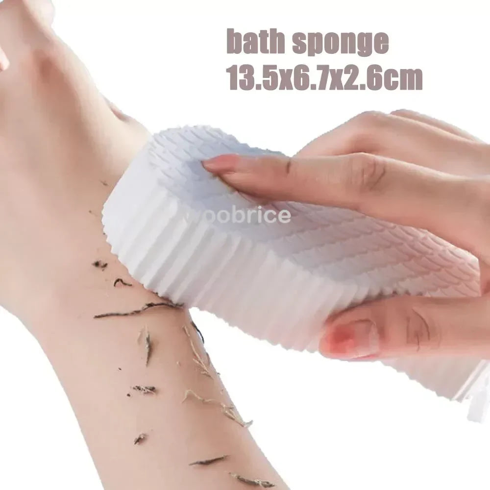 brosse bain silicone exfoliante antidérapante massage pieds rose gris moderne salle bain