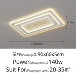 plafonnier led moderne blanc doré minimaliste éclairage cuisine chambre salon