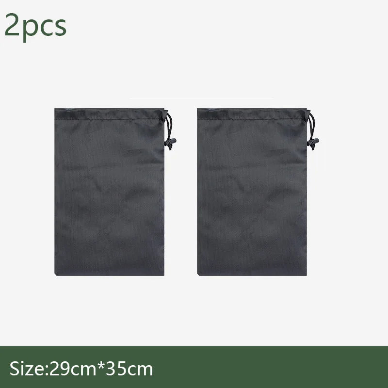sacs rangement polyester nylon modernes pratiques noirs rouges cordelettes camping voyageextérieur