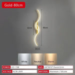 lampes murales modernes or noir led 220v 90 260v sources lumineuses 10 15m² minimaliste