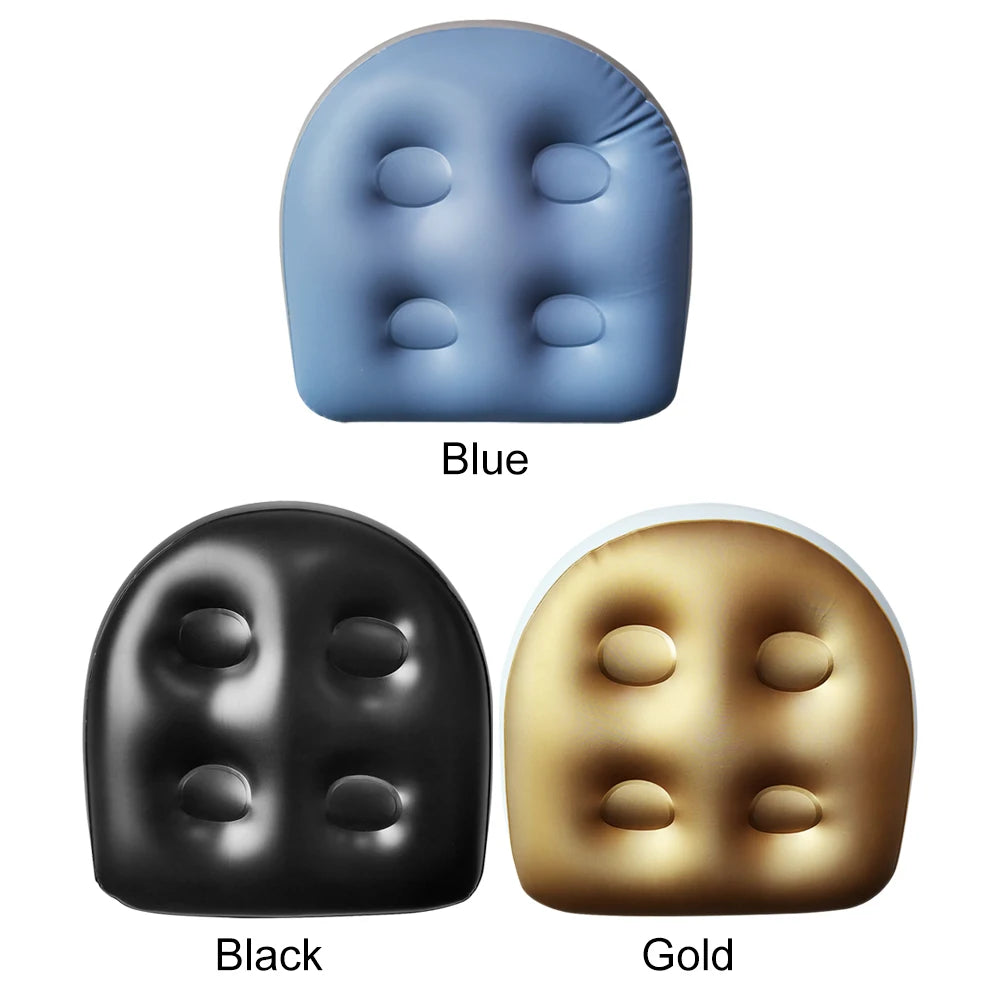 coussin bain gonflable bleu noir or moderne rond lisse injection eau respectueux environnement
