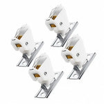 rideaux tiges blanc doré moderne quincaillerie fenêtre clé molette trois pièces