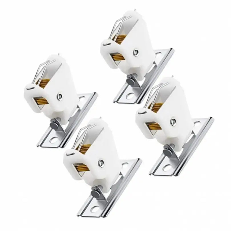 rideaux tiges blanc doré moderne quincaillerie fenêtre clé molette trois pièces
