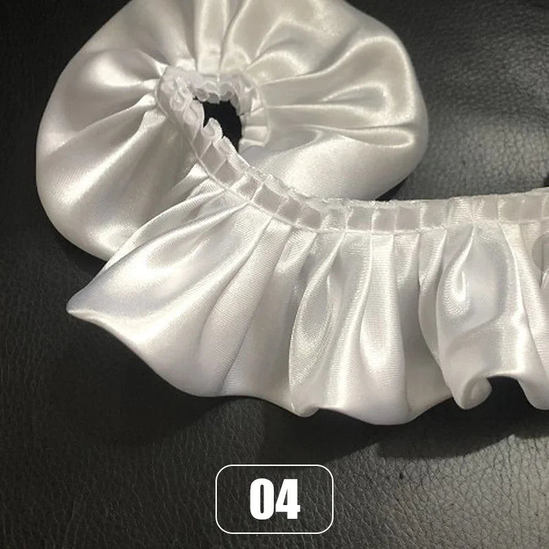 rubans satinés plissés couleurs vives classiques cheveux décontractés élégants mariage artisanat