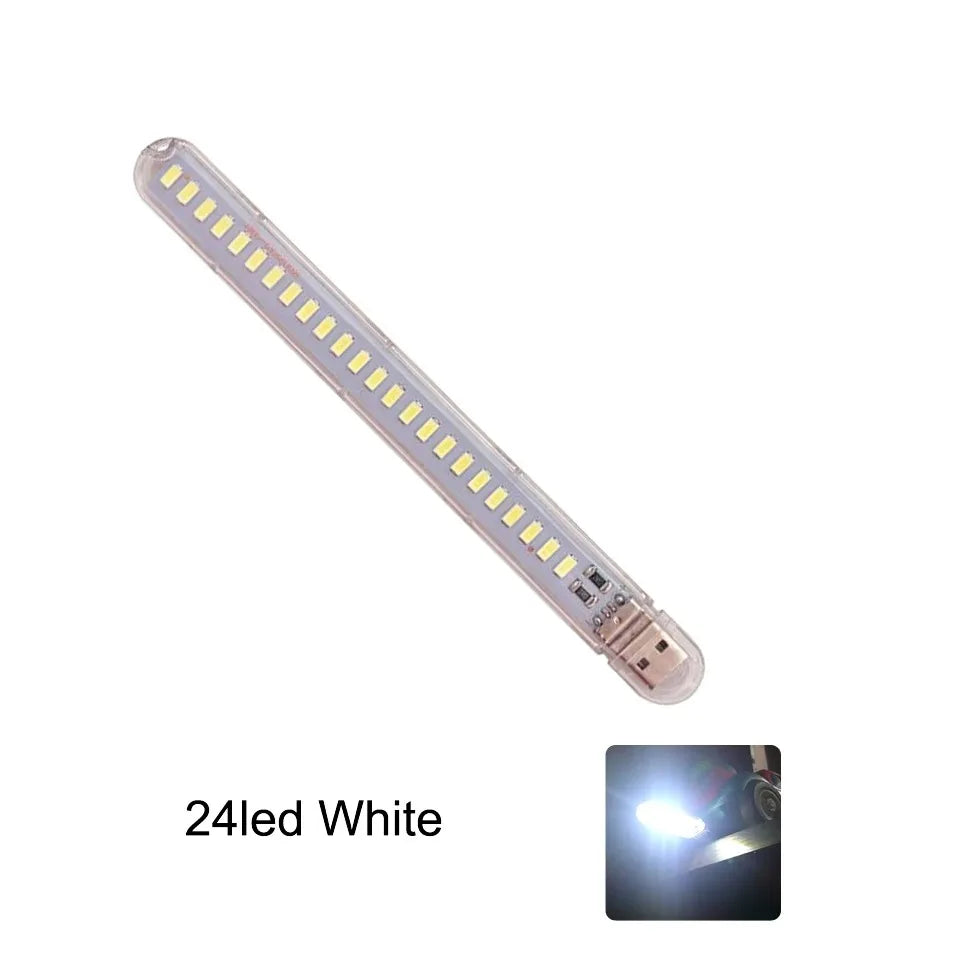 lampe led rechargeable transparente moderne adhésif prise usb 24led 2492000lm rgb veilleuse