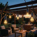 ampoule led solaire rechargeable usb filament doré transparente vintage camping nuit porte