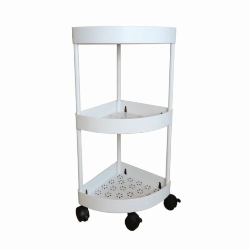 étagère roulettes moderne noire blanc multi niveaux réutilisable