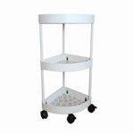 étagère roulettes moderne noire blanc multi niveaux réutilisable