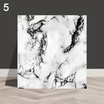 panneau décoratif auto adhésif marbre blanc moderne résistant humidité facile contemporain