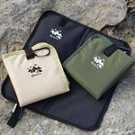 pochette camping tissu imperméable motif imprimé élastique noir pratique robuste