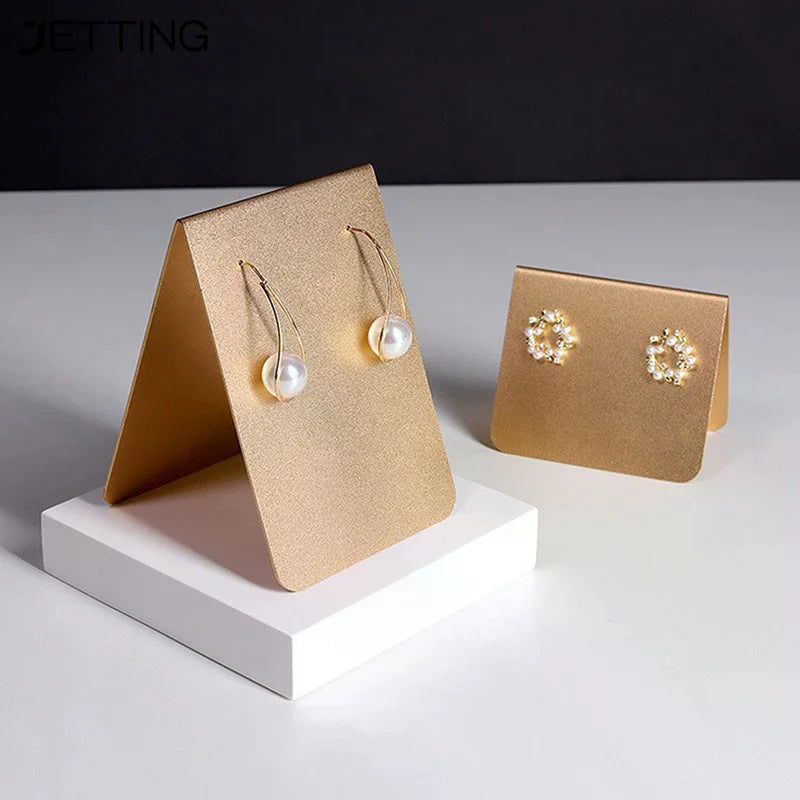 présentoir bijoux doré classique strass clips élégants autoportant support organisation écritoires métal