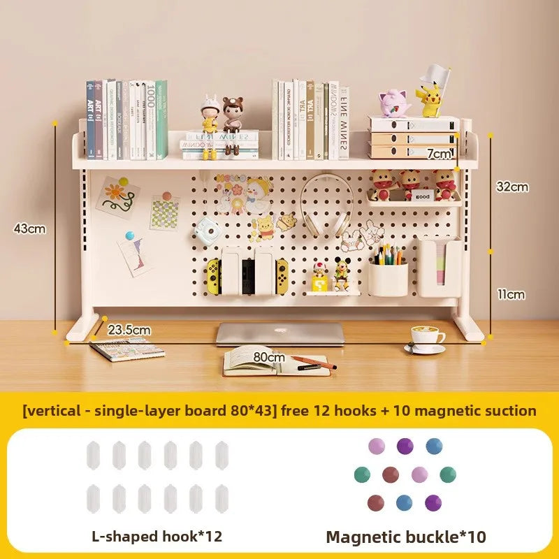 étagère murale modulaire métal blanc porte crayons support objets moderne