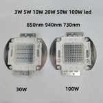 puce led infrarouge haute puissance vision nocturne 850nm 940nm 730nm caméra surveillance