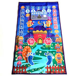 tapis interactif enfant islamique illustrations motifs arabes symboles religieux coloré bleu orange vert blanc