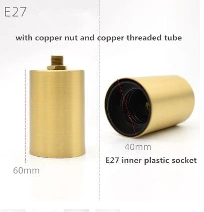 embouts lampe dorés lisses modernes céramique laiton 100% e12 e14 e26 e27
