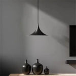 suspension lumineuse pendentif moderne noir blanc ampoule e27 métal certification flux luminescent