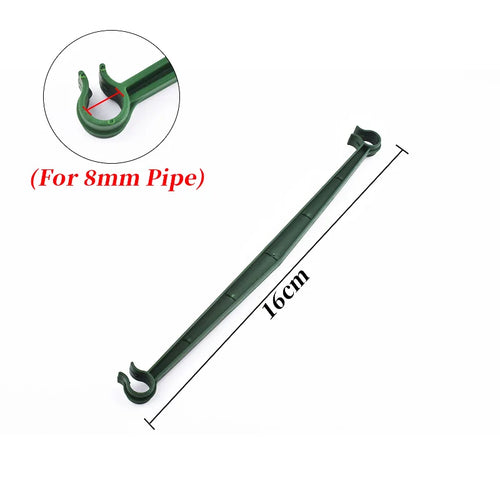 clip fixation treillis jardin vert foncé support plante grimpante connecteur tige robuste plastique