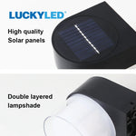 Éclairage d'ambiance avec applique murale solaire LED