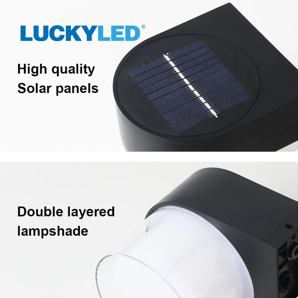 Éclairage d'ambiance avec applique murale solaire LED