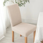 housse chaise moderne carreaux diagonaux beige gris rouge élasthanne polyester adhésif mariage banquet plage
