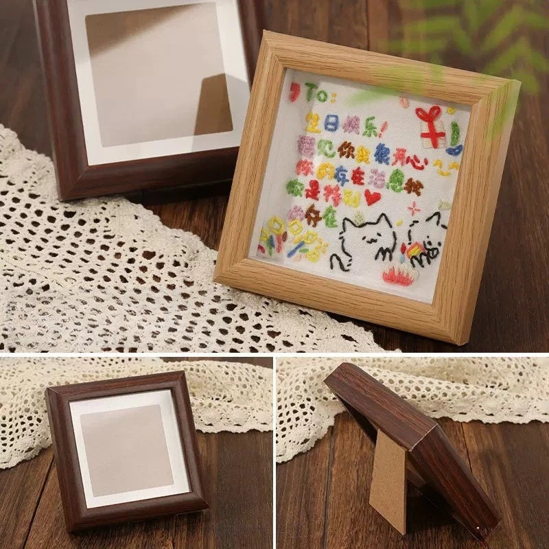 cadres photo bois naturel blanc modernes classiques photos tableaux DIY