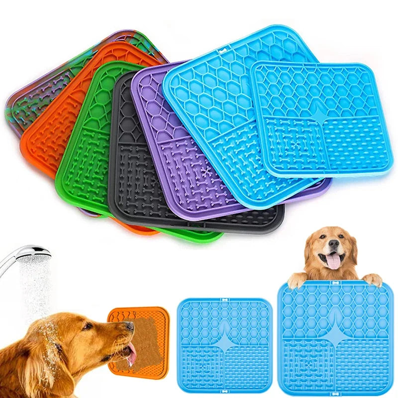 tapis bain animal silicone suction antidérapant moderne orange gris bleu violet vert