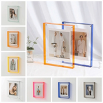 cadre photo carré acrylique transparent moderne suspension murale décoration intérieure