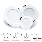 spot led blanc moderne 12w 15w anti glare smd 2835 aluminium