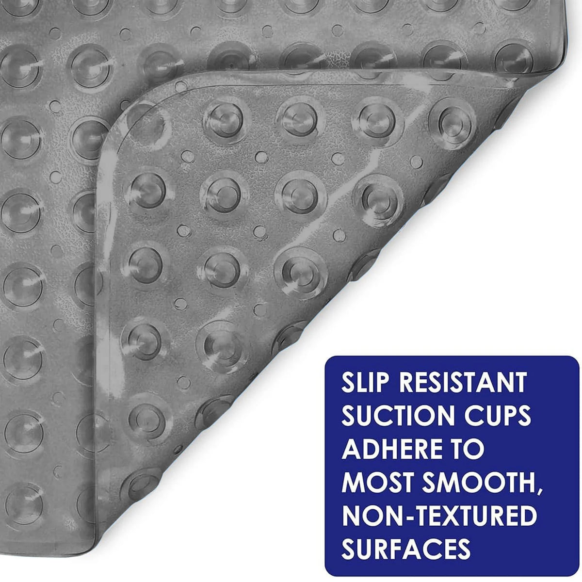 tapis douche gris bleu clair perforé anti dérapant drainage rapide moderne suction 70x38cm 53x53cm