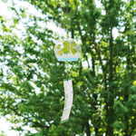 décoration éolienne verre japonaise mobiles éoliens floraux trèfle suspendus porte balcon jardin