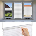 store lamelles blanc moderne rayures horizontales clips fixation poignée manœuvre