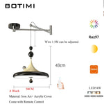 lampe suspendue moderne blanc noir marron brillante tringle métal bois chambre salon étude