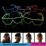 lunettes soleil lumineuses clignotantes filament led occasion fête moderne couleurs vives variées