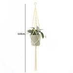 porte plantes suspendus macramé bois boho pots fleurs jardins decoration balcon maison