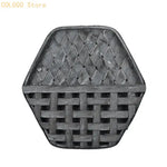 panier hexagonal gris rustique tissé diagonalement utilisation multiple décoration murale rangement maison appartement