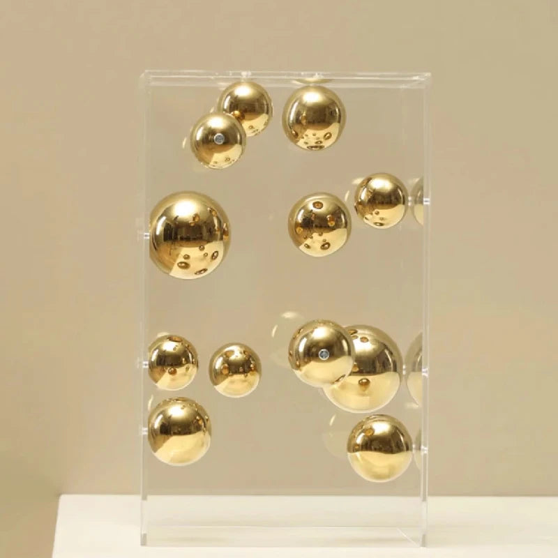 boules décoration modernes brillantes mates or rouge bleu argent clips salon chambre