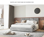 lit moderne bois vert olive velours 150cm 180cm oreillers draps
