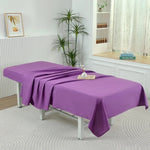 nappe table massage noir tissu uni minimaliste professionnelle 60x185cm aspect lisse sans trous