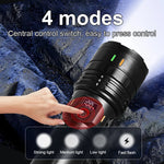 lampe torche led rechargeable puissante résistante autodéfense banque alimentation réglable distance