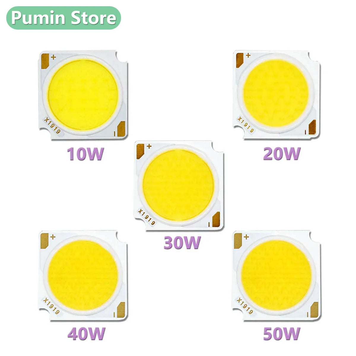 LED Chip 10W 30W 40W 50W Cold White Warm White Natural White 900lm 4000lm