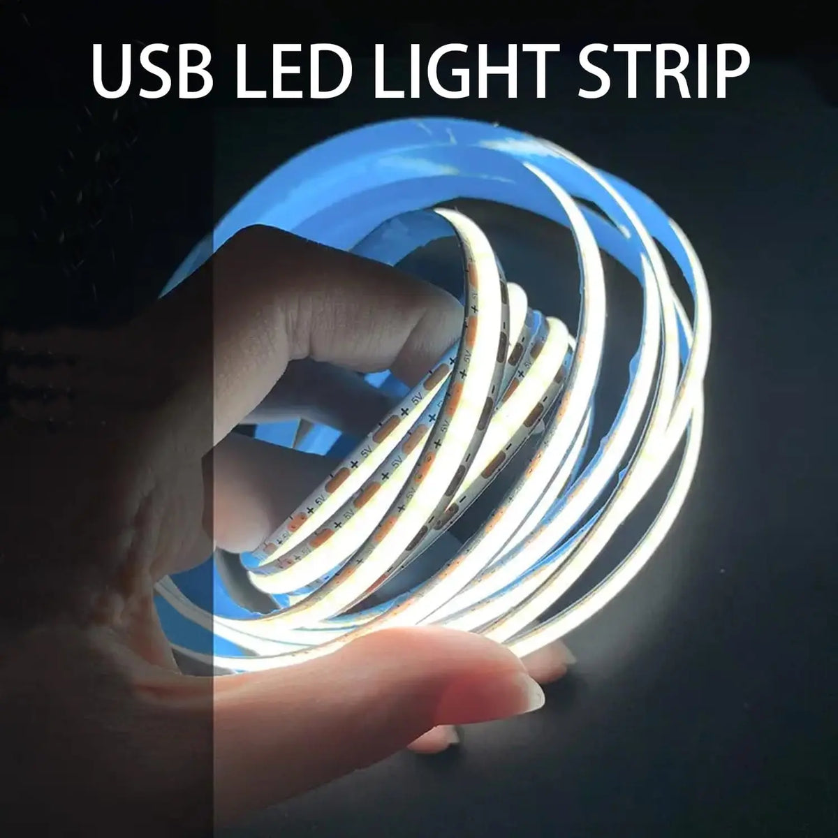 ruban led flexible bleu blanc moderne interrupteur tactile adhésif double face 12v 249 2000lmDecorationMurJardin