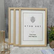 Cadre photo 10x15 en bois moderne - Lot de 3 cadres muraux pour photos souvenirs et décoration
