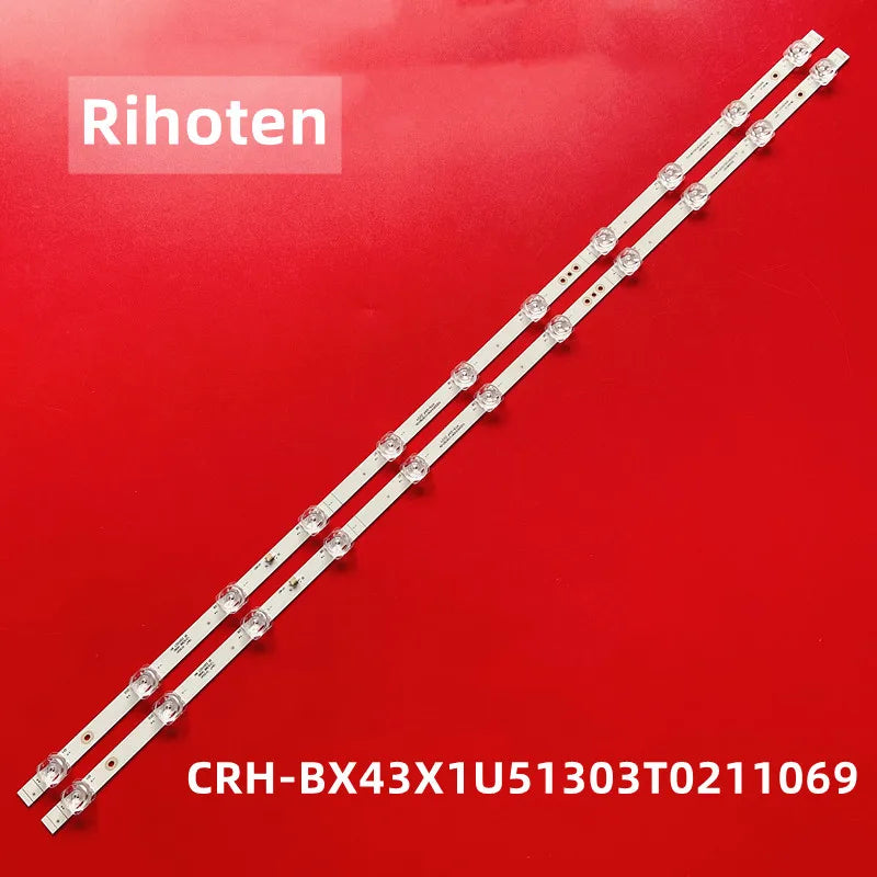 ruban led blanc moderne 780mm 3v connecteurs fixation led 11 blancs