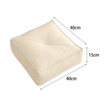 coussin sol orange gris minimaliste cuir aspect mat lavable moderne adultes