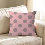housse coussin carré motif pois animal compagnie moderne polyester coton noir blanc chambre lit