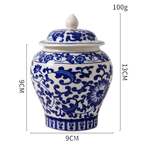 pot thé céramique décoratif motif fleurs oiseaux artisanal traditionnel chinois vintage