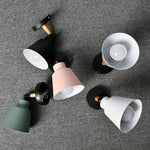 lampe murale moderne led bois métal blanc gris rose vert chambre salon étude entree