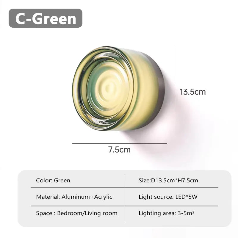 lampe murale moderne or blanc gris rayures horizontales adhésive cuisine chambre salon